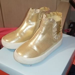 toddler gold booties